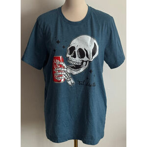 Women's Bella+Canvas Blue Short Sleeve Graphic Tee L